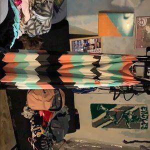 Pastel color maxi dress